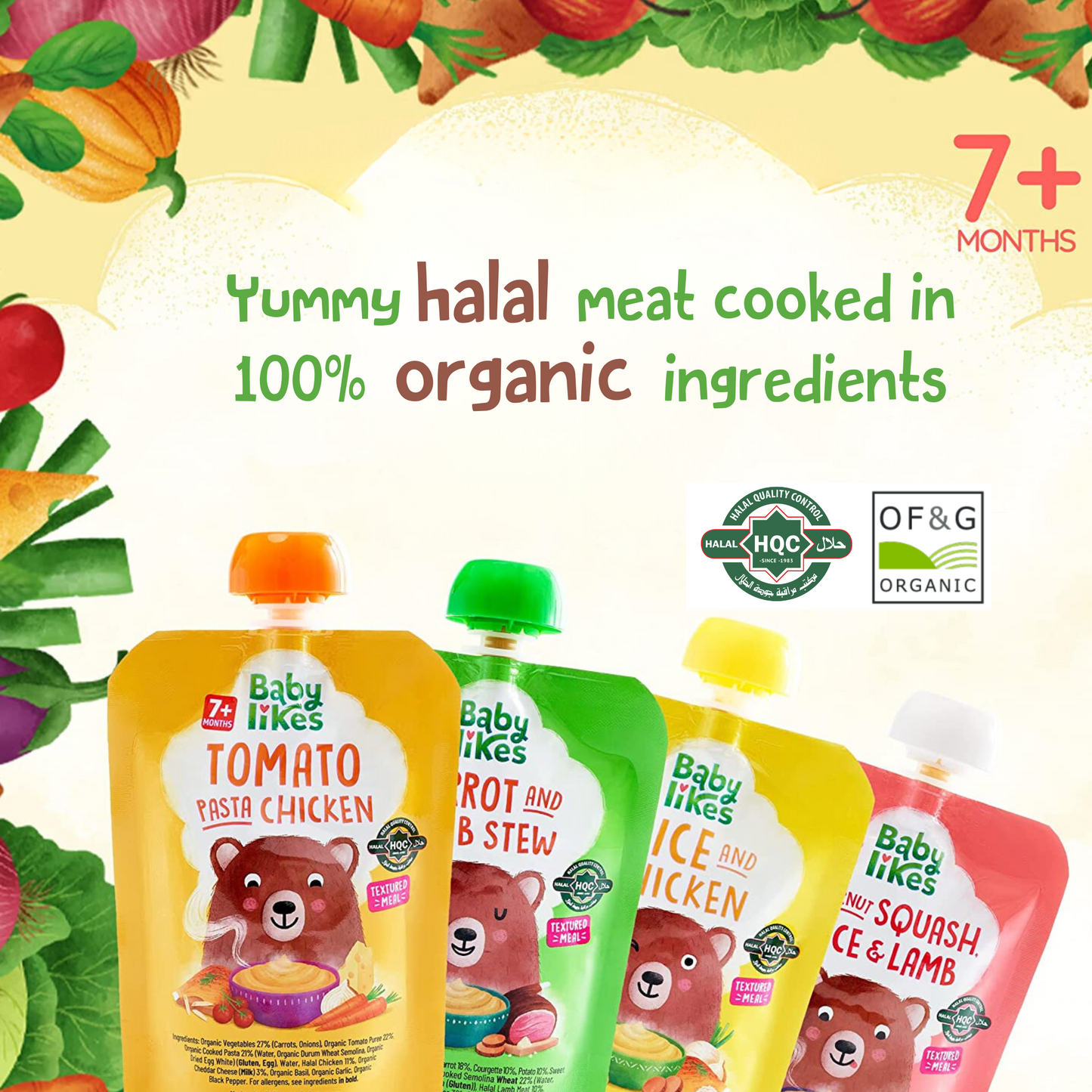 Starter Pack (Stage 2 Weaning, 7+ Months) | 4 x 130g | No Added Sugar, No Preservatives, No Added Salt
