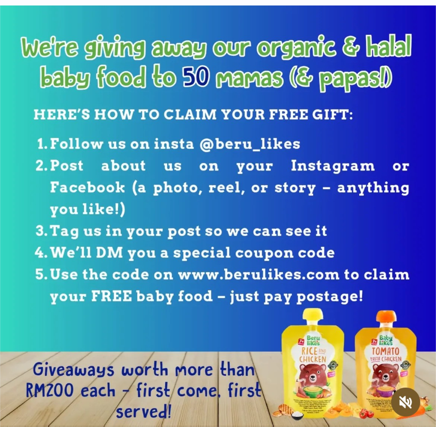 Beru Likes Giveaways