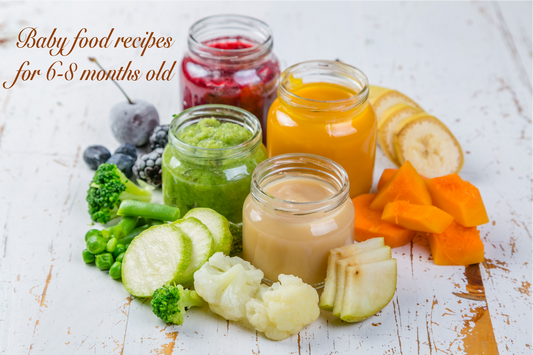 Baby food recipes for 6-8 months