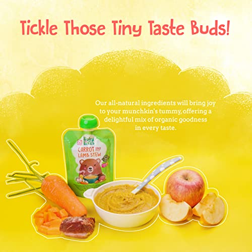 Carrot and Lamb Stew 6 pouches x 130 grams - Baby Puree for 7+ months