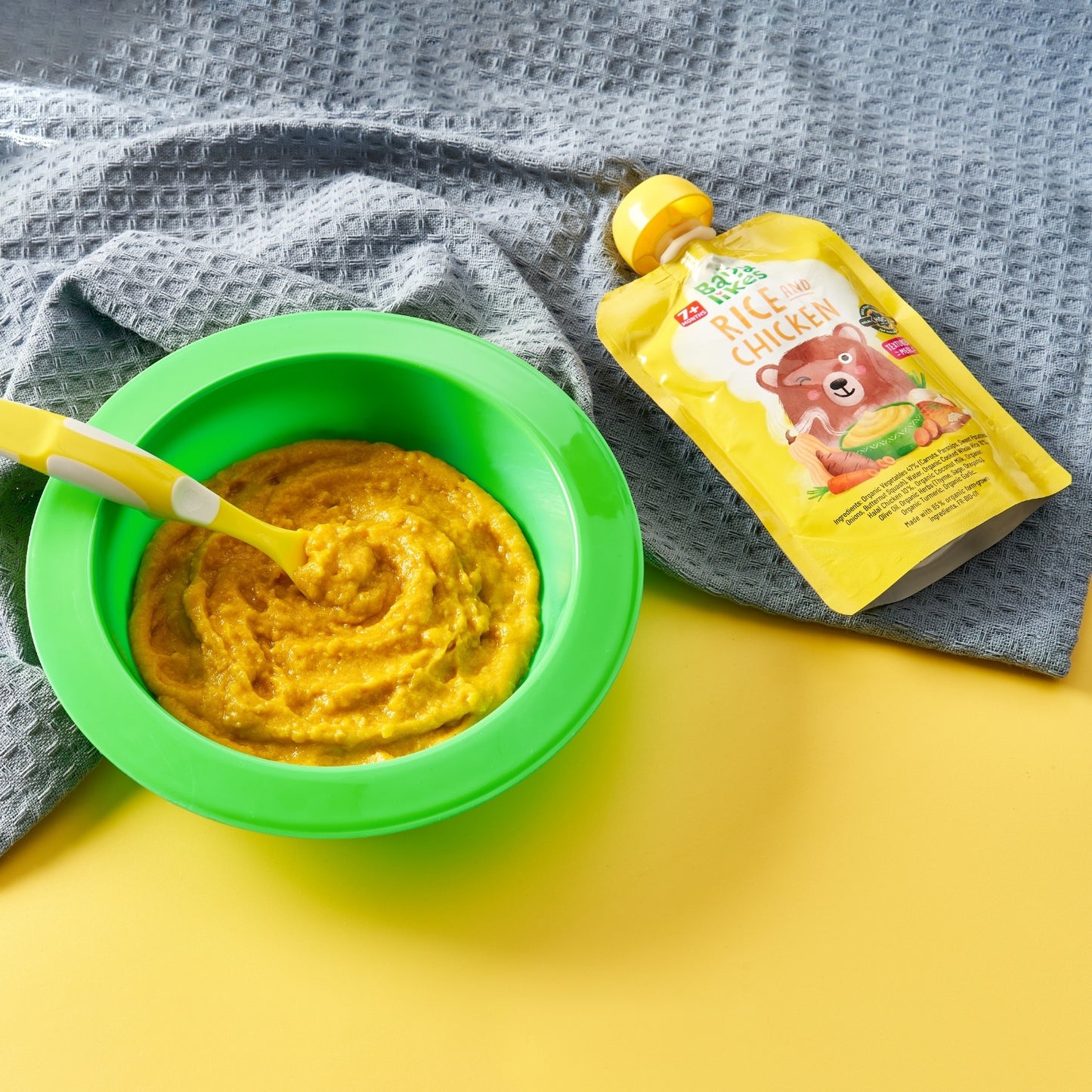 Rice and Chicken 6 pouches x 130 grams - Baby Puree for 7+ months